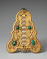 Calendar (part of a set), Asprey (British, founded 1781), Gilt bronze, malachite, British, London
