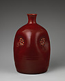 Pinch bottle, Christopher Dresser (British, Glasgow, Scotland 1834–1904 Mulhouse), Earthenware, British, Swadlincote