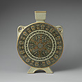 Moon flask, Josiah Wedgwood and Sons (British, Etruria, Staffordshire, 1759–present), Glazed earthenware, British, Staffordshire