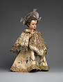The Child Jesus Triumphant, Juan de Mesa (Spanish (Andalusian), Cordova 1583–1627 Seville), Polychromed lead, glass, silver, silk and silver-gilt lace, Spanish, Seville