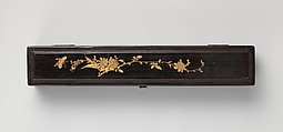 Fan box, Wood, silk, and paper, Chinese