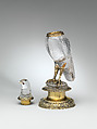 Bird, Rock crystal, with gilded silver and rubies, German, Nuremberg