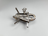 Padlock and key, André Omereler, Steel, partially gilded brass, Southern German