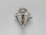 Padlock and key, André Omereler, Steel, partially gilded brass, Southern German