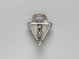 Padlock and key, André Omereler, Steel, partially gilded brass, Southern German