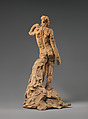 Pair of Standing Nude Male Figures Demonstrating the Principles of Contrapposto according to Michelangelo and Phidias, Auguste Rodin (French, Paris 1840–1917 Meudon), Terracotta, French