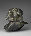 Head of Balzac, Auguste Rodin (French, Paris 1840–1917 Meudon), Bronze, black marble base, French