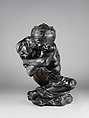 Fallen Caryatid Carrying an Urn, Auguste Rodin (French, Paris 1840–1917 Meudon), Bronze, French