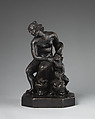 Venus and Cupid, seated on dolphins, Bronze, possibly British