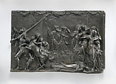 Saint Daniel of Padua dragged by a horse before the Roman governor of Padua, Francesco Bertos (Italian, 1678–1741), Bronze, Italian, Padua