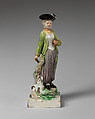 Sportsman and sportswoman, Ralph Wood the Younger (British, Burslem 1748–1795 Burslem), Lead-glazed earthenware, British, Burslem, Staffordshire