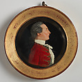 Portrait of a man, Colored wax and glass; frame: gilded wood, British