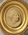The Dying Cleopatra, Probably by Robert Bateman Wray (British, Salisbury 1715–1779), Colorless wax under glass; frame: gold wood, British