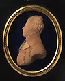 Sir Charles Price (1748–1818), T. R. Poole (active 1799, died ca. 1821), Pink wax on blue ground, under glass; frame: wood with brass, British