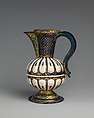 Ewer, Painted enamel on copper, partly gilt; gilt brass, Italian, Venice