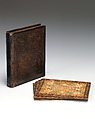 Trencher with quotation from The Governance of Virtue (1566) (one of a set), Sycamore wood, painted and gilded, British