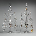 Candelabrum (one of a pair), Glass, British or Irish