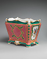 Flower vase (cuvette à tombeau), Sèvres Manufactory (French, 1740–present), Soft-paste porcelain, French, Sèvres