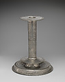 Pair of candlesticks, Pewter, British
