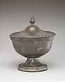 Bowl with cover, Pewter, possibly British