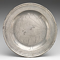Plate, James Hitchman (yeoman 1701, renter warden 1733), Pewter, British, London