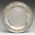 Plate, George Grenfell (or Greenfell) (British, active 1757, died 1784), Pewter, British, London