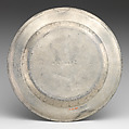 Plate (part of a set), Robert L. Bush, Pewter, British, Bristol