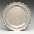Plate (part of a set), Robert L. Bush, Pewter, British, Bristol