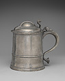 Tankard, Richard Going  British, Pewter, British