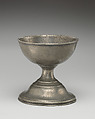 Salt cup, Pewter, British