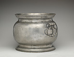 Punch bowl, Probably by William Eddon, Pewter, British, London