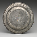 Plate, Francis Piggott (British, died 1784), Pewter, British, London