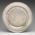 Plate, Samuel Ellis (British, active 1725–48, died 1773), Pewter, British, London