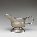 Pair of sauceboats, Pewter, British