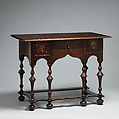 Dressing table, Oak, veneered, British