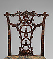 Side chair (one of a pair), Mahogany; tent stitch embroidery on canvas, British