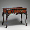 Pair of tables, Deal, with mahogany drawer linings, rosewood veneer, British