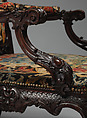Armchair, After a design by Thomas Chippendale (British, baptised Otley, West Yorkshire 1718–1779 London), Mahogany, needlework, British