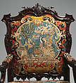 Armchair, After a design by Thomas Chippendale (British, baptised Otley, West Yorkshire 1718–1779 London), Mahogany, needlework, British
