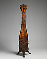 Pair of pedestals, Boxwood veneer, inlaid with colored wood, British