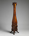 Pair of pedestals, Boxwood veneer, inlaid with colored wood, British