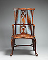 Comb-back Windsor armchair, Yew and elm wood, British