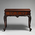 Pair of tables, Deal, with mahogany drawer linings, rosewood veneer, British