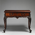 Pair of tables, Deal, with mahogany drawer linings, rosewood veneer, British