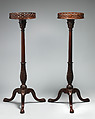 Pair of candlestands, Mahogany, British