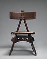 Side chair, Edward Welby Pugin (British, London 1834–1875 London), Stained oak, ebony, brass, British