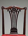 Side chair (one of a set of fourteen), Robert Adam (British, Kirkcaldy, Scotland 1728–1792 London), Mahogany, covered in modern red morocco leather, British