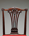 Side chair (one of a set of fourteen), Robert Adam (British, Kirkcaldy, Scotland 1728–1792 London), Mahogany, covered in modern red morocco leather, British