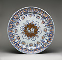 Plateau, Jacques Stella French, Faience (tin-glazed earthenware), French, Rouen