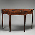 Side table (one of a pair), Satinwood, British